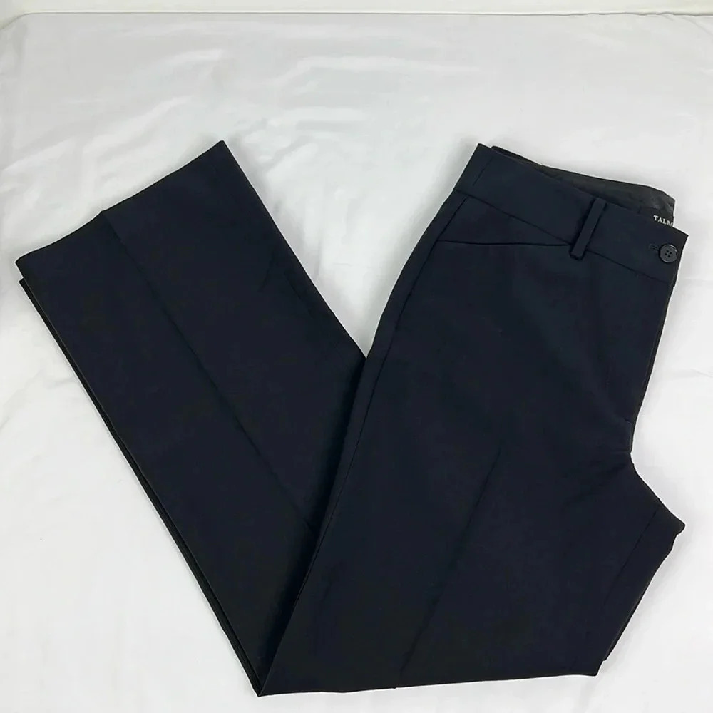 Talbots New Women’s 8 Black‎ Wool Blend Lined Straight Leg Dress Pant